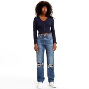 Levis Breathe Out Medium Wash Low Pro Jeans 32